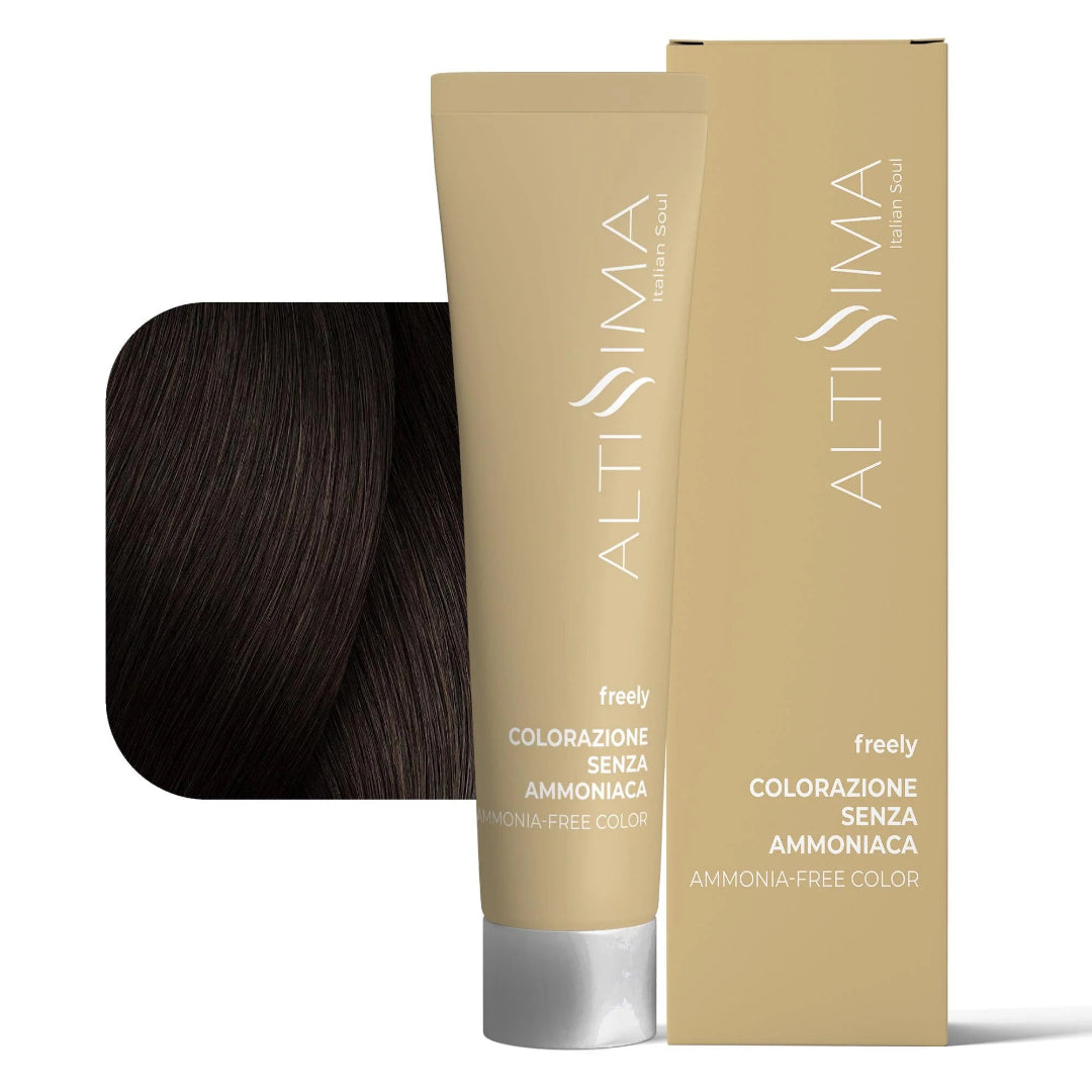 Altissima Freely βαφή μαλλιών χωρίς αμμωνία 5.8 Καστανό Ανοιχτό Καφέ 100ml σωληνάριο και κουτί