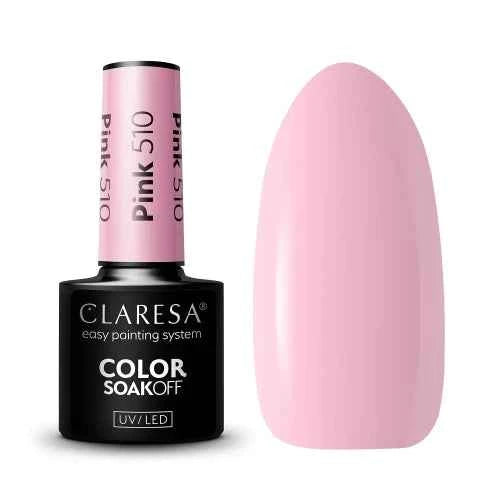 Ημιμόνιμο Βερνίκι Νυχιών Pink 510 5gr Claresa