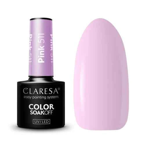 Ημιμόνιμο Βερνίκι Νυχιών Pink 511 5gr Claresa