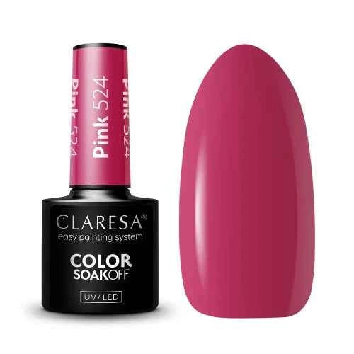Ημιμόνιμο Βερνίκι Νυχιών Pink 524 5gr Claresa