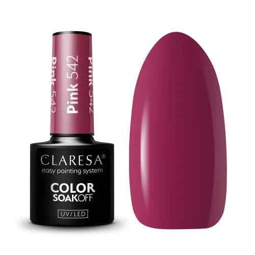 Ημιμόνιμο Βερνίκι Νυχιών Pink 542 5gr Claresa
