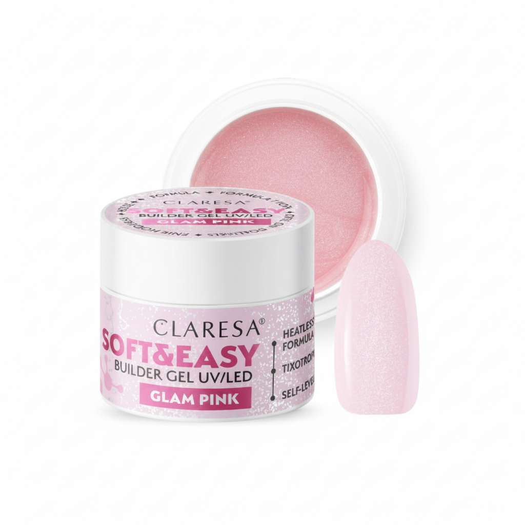 Claresa Soft & Easy Builder Gel UV/LED Glam Pink 12gr