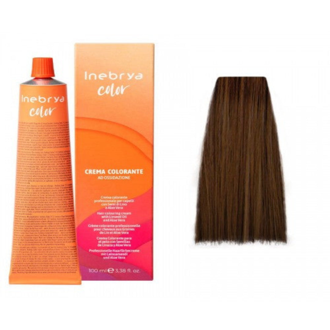 Inebrya Color 7.34 Ξανθό Ντορέ Χάλκινο - Επαγγελματική Βαφή Μαλλιών 100ml