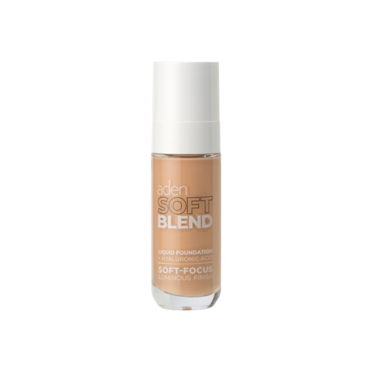 Aden Cosmetics Foundation Υγρό Soft Blend 02 Ivory 30ml με Υαλουρονικό Οξύ - Φυσική Κάλυψη & Λαμπερό Αποτέλεσμα
