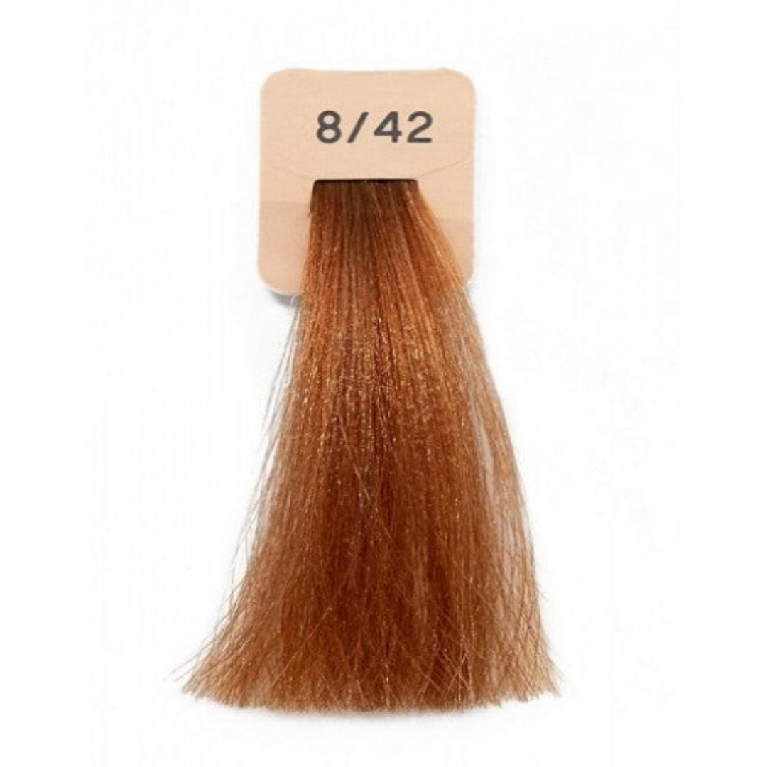 Inebrya Color 8.42 Ανοιχτό Ξανθό Χάλκινο Κονιάκ - Επαγγελματική Βαφή Μαλλιών 100ml
