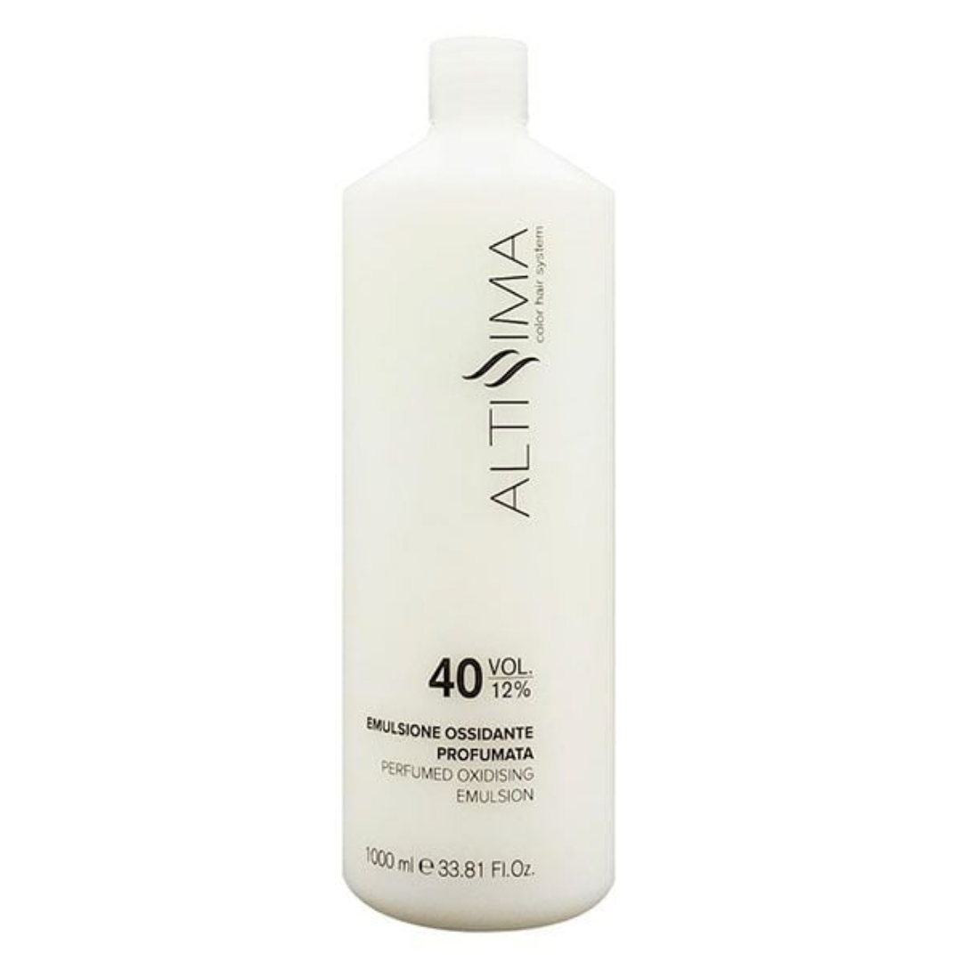 Altissima Italy Γαλάκτωμα Οξυζενέ 40 Vol 12% 1000ml - Επαγγελματικό αρωματικό οξυζενέ κρέμα για βαφή μαλλιών