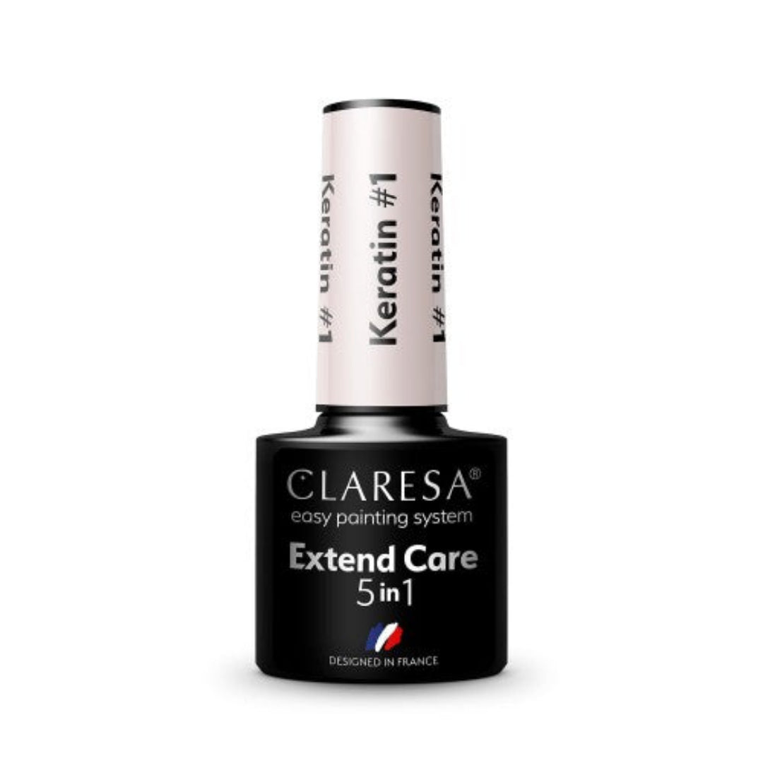 Ενισχυμένη Βάση 5 σε 1 με Κερατίνη Extend Care Keratin 1 5gr Claresa