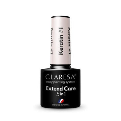 Ενισχυμένη Βάση 5 σε 1 με Κερατίνη Extend Care Keratin 1 5gr Claresa