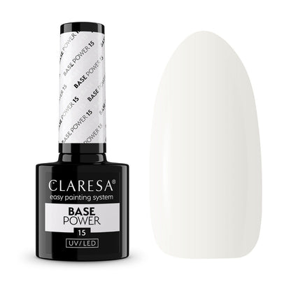 Claresa Base Power 15 5gr - Επαγγελματική Αυτοεπιπεδούμενη Ενισχυμένη Βάση Νυχιών