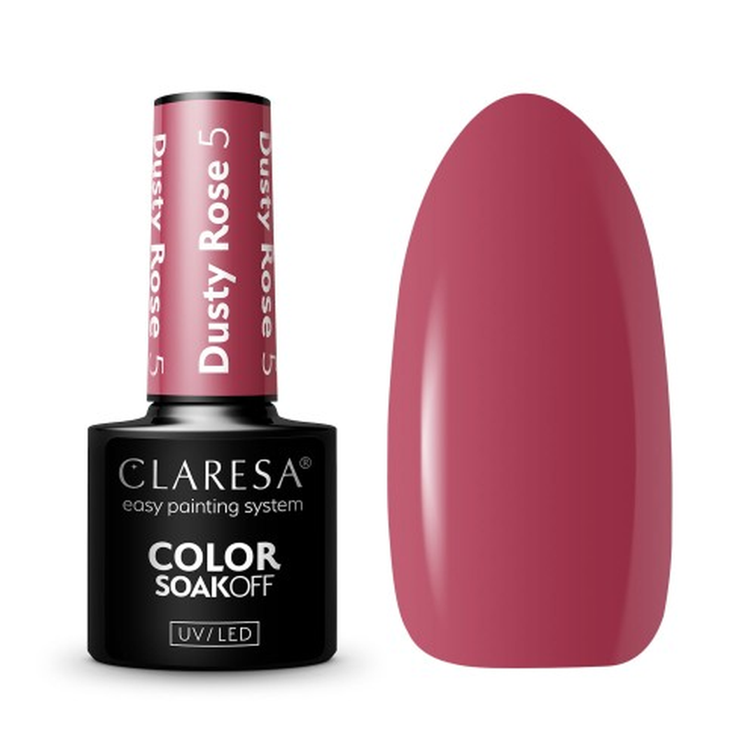 Claresa Dusty Rose 5 5ml ημιμόνιμο βερνίκι νυχιών σε κομψή dusty τριανταφυλλί απόχρωση με cream φινίρισμα.