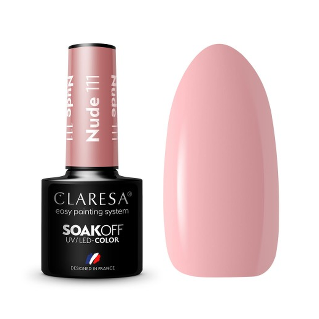 Ημιμόνιμο Βερνίκι Νυχιών Nude 111 5ml Claresa