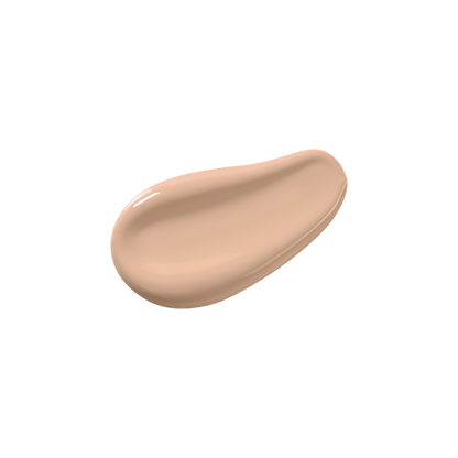 Aden Soft Blend Liquid Foundation 04 Soft Sand 30ml, swatch του υγρού foundation σε φυσική ζεστή μπεζ απόχρωση με soft-focus luminous φινίρισμα σε λευκό φόντο