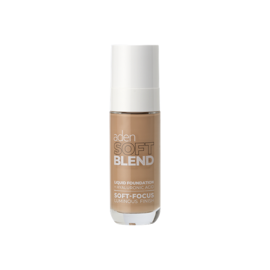 Foundation Υγρό Soft Blend 04 Soft Sand με Υαλουρονικό Οξύ 30ml Aden Cosmetics
