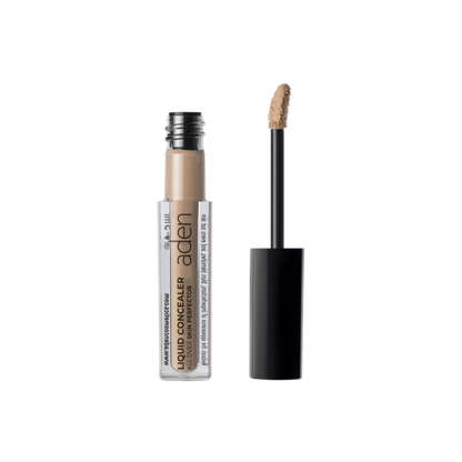 Aden Under Cover Perfector 03 Light Rose 5ml υγρό κονσίλερ σε ανοιχτή ροζ-μπεζ απόχρωση, με απλικατέρ και διάφανη συσκευασία σε λευκό φόντο