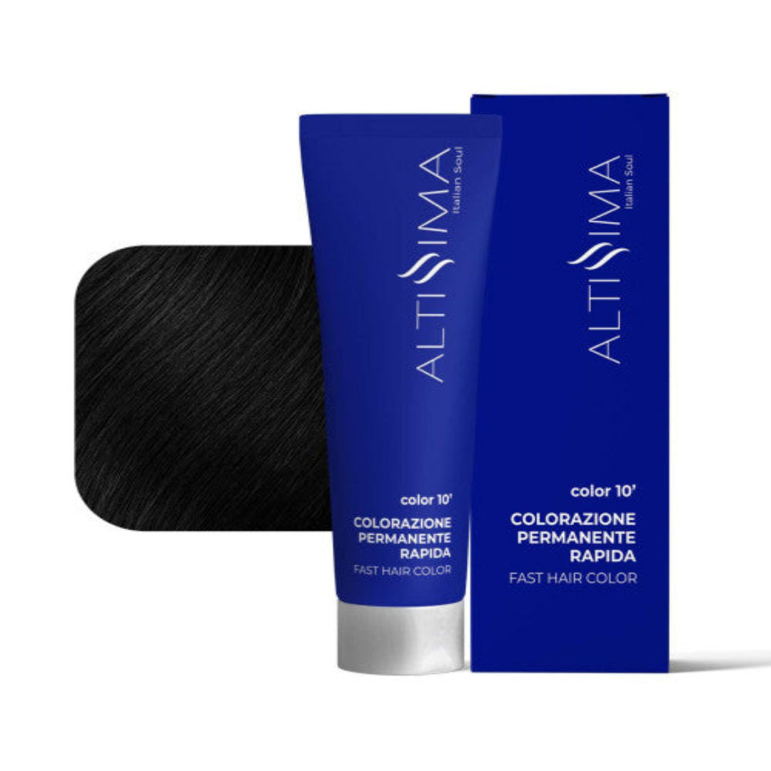 Altissima Italy Fast Color 10 - Μόνιμη Βαφή Μαλλιών Απόχρωση 1 Μαύρο 100ml