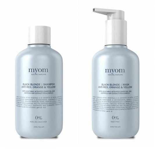 MYOM Black Blonde Σετ Μαύρο Σαμπουάν & Μάσκα 2x250ml