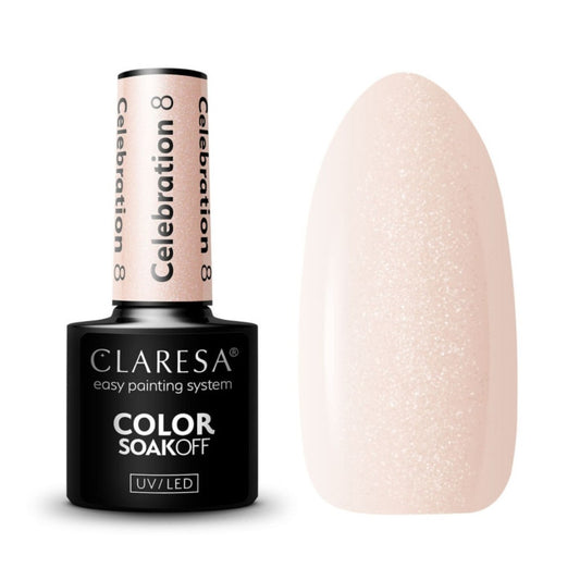 Ημιμόνιμο Βερνίκι Νυχιών Celebration 8 5gr Claresa