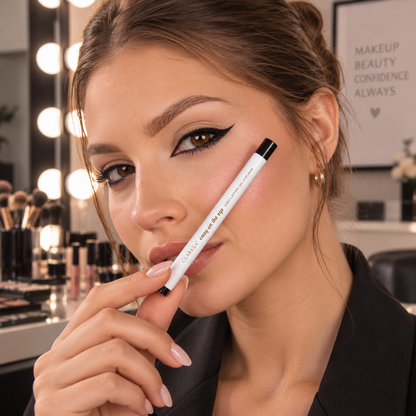 Claresa Easy On The Eye 01 Black Tulip 0,3g gel μολύβι ματιών σε μαύρη απόχρωση, εφαρμοσμένο για έντονο cat eye look σε επαγγελματικό studio μακιγιάζ