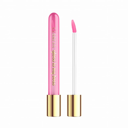 Claresa Gloss Is My Boss 11 Lady Leader 5g lip gloss σε έντονη ροζ-φούξια απόχρωση με λαμπερό glossy φινίρισμα, σε λευκό φόντο
