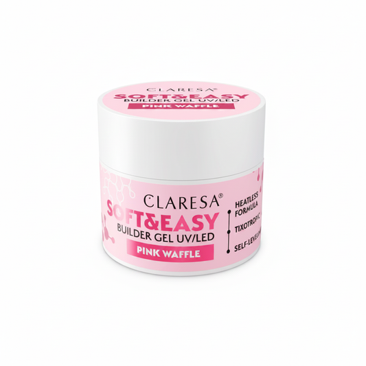Claresa Soft & Easy Builder Gel UV/LED Pink Waffle 12gr