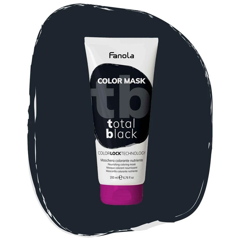 Fanola Color Mask Total Black χρωμομάσκα μαύρου χρώματος 200ml