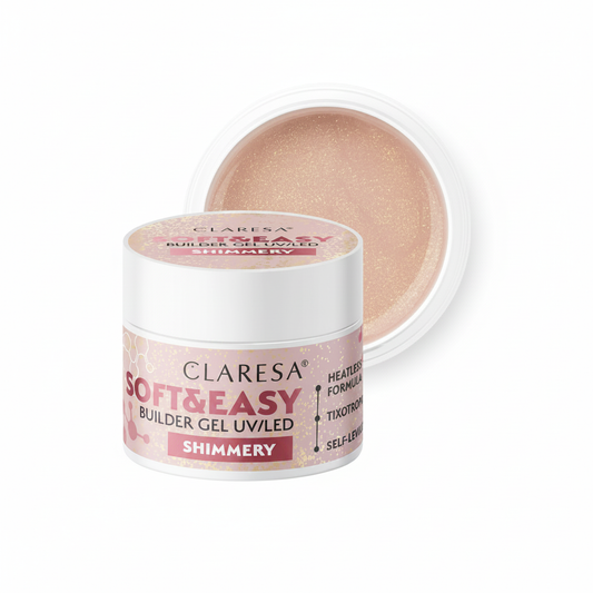 Claresa Soft & Easy Builder Gel UV/LED Shimmery 12gr