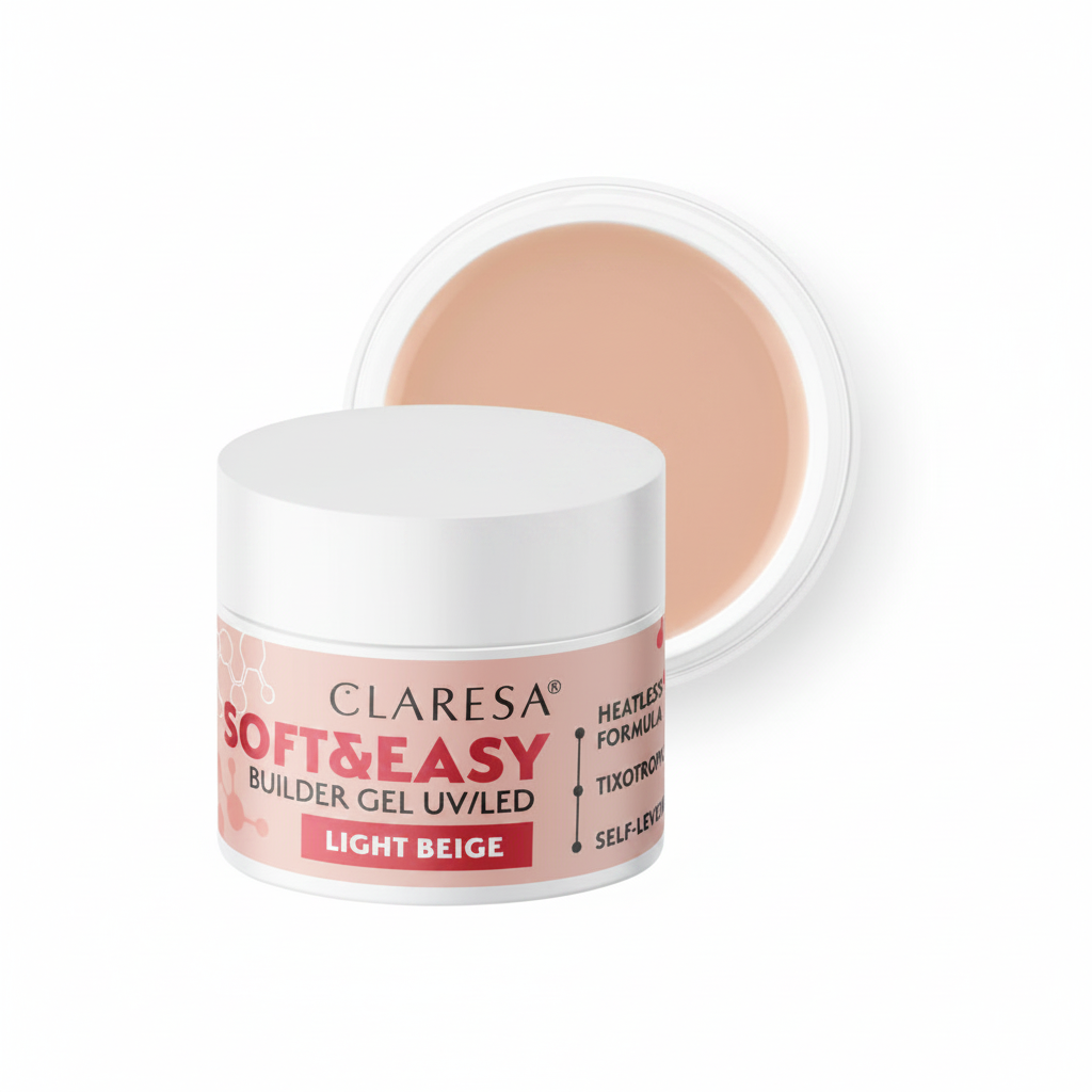 Claresa Soft & Easy Builder Gel UV/LED Light Beige 12gr