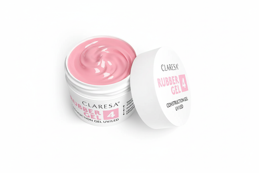 Claresa Rubber Gel 4 Medium Raspberry Pink Builder Gel 12gr UV/LED - Επαγγελματικό gel χτισίματος νυχιών