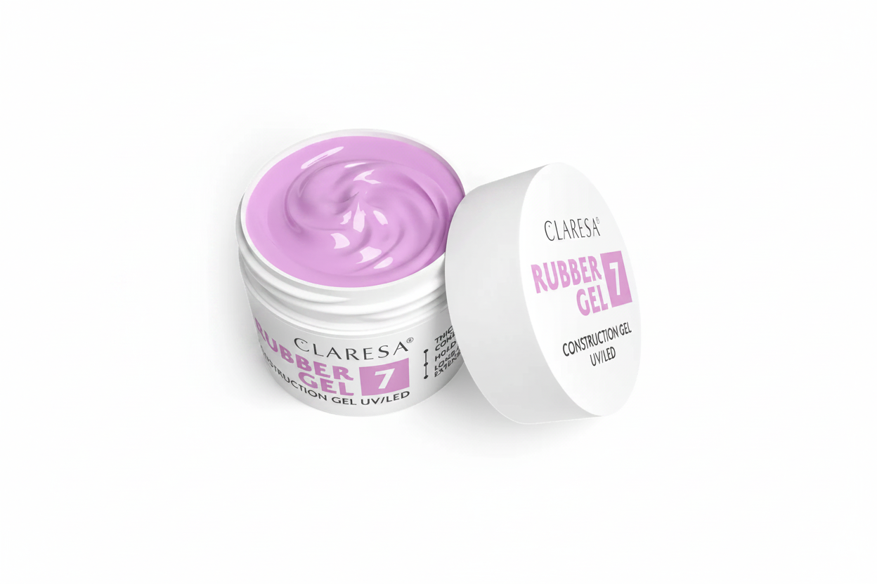 Claresa Rubber Gel 7 Delicate Purple Builder Gel 12gr UV/LED - Επαγγελματικό gel χτισίματος νυχιών