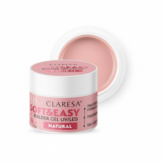 Claresa Soft & Easy Builder Gel UV/LED Natural 12gr