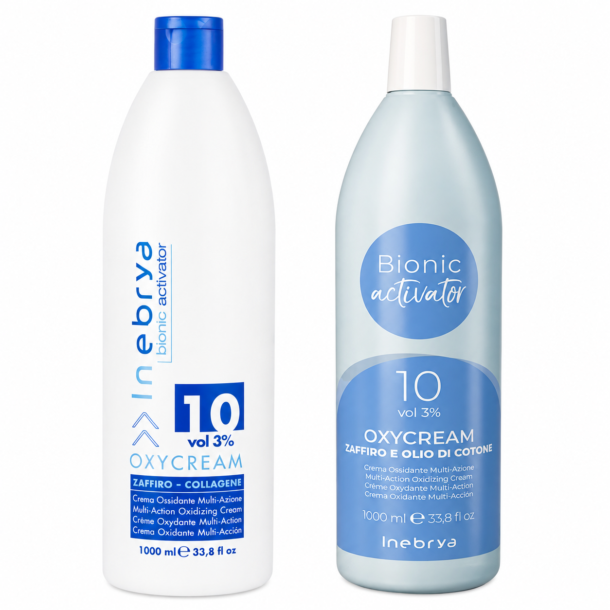 Inebrya Bionic Oxycream 10 Vol 3% οξειδωτική κρέμα 1000ml για επαγγελματική χρήση
