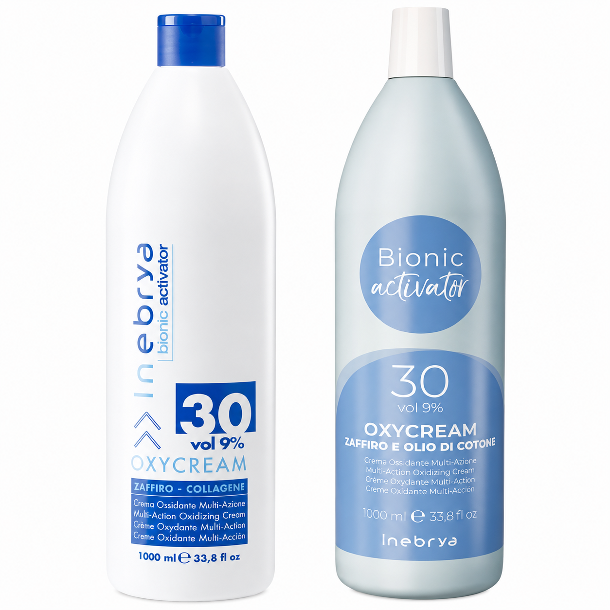 Inebrya Bionic Oxycream 30 Vol 9% οξειδωτική κρέμα 1000ml για επαγγελματική χρήση