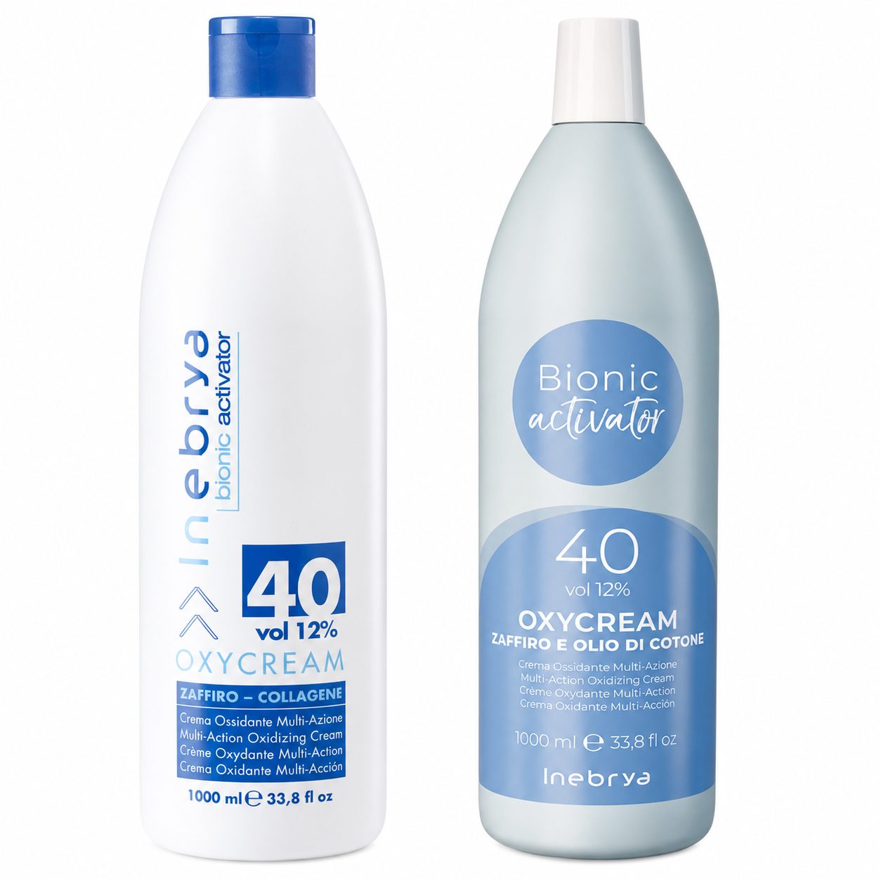 Inebrya Bionic Oxycream 40 Vol 12% οξειδωτική κρέμα 1000ml για επαγγελματική χρήση