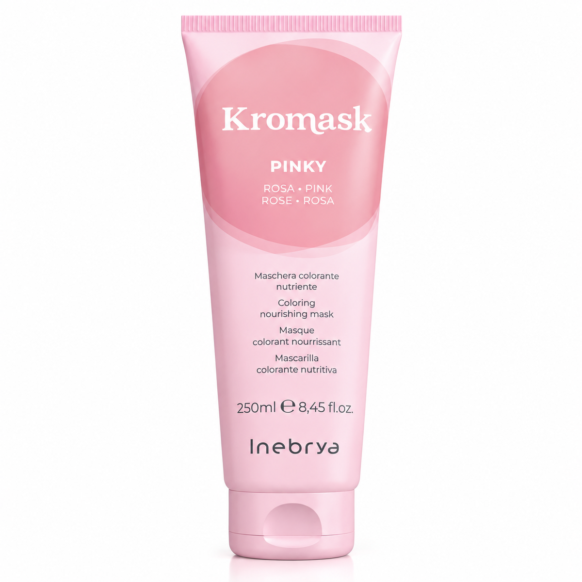 Inebrya Kromask Pinky ροζ χρωμομάσκα μαλλιών 250ml σε απαλή ροζ απόχρωση
