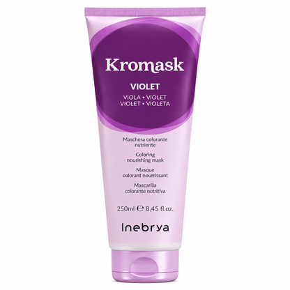 Inebrya Kromask Violet Viola χρωμομάσκα μαλλιών 250ml σε μωβ συσκευασία