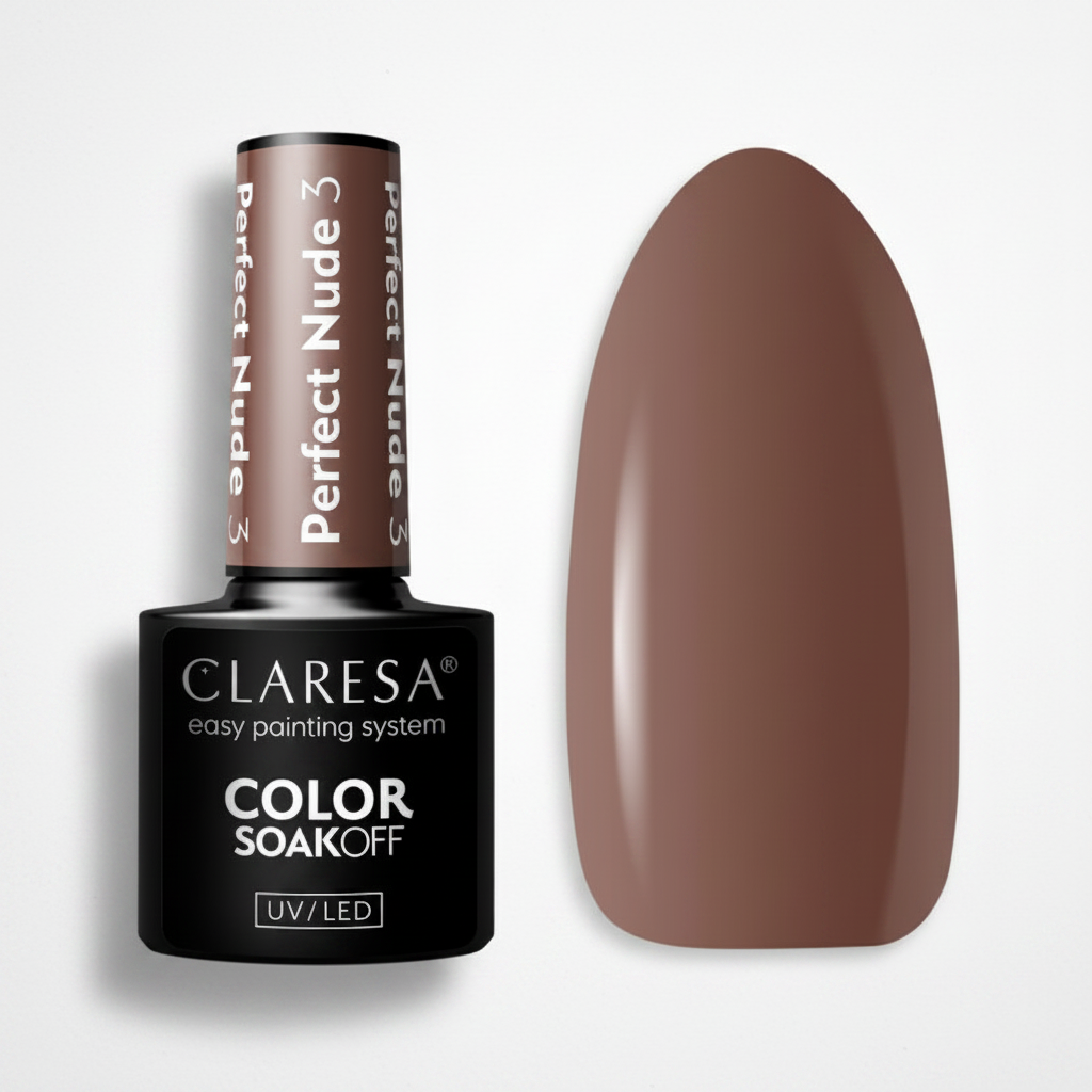 Claresa Perfect Nude 3 ημιμόνιμο βερνίκι νυχιών warm mocha nude gel polish 5gr