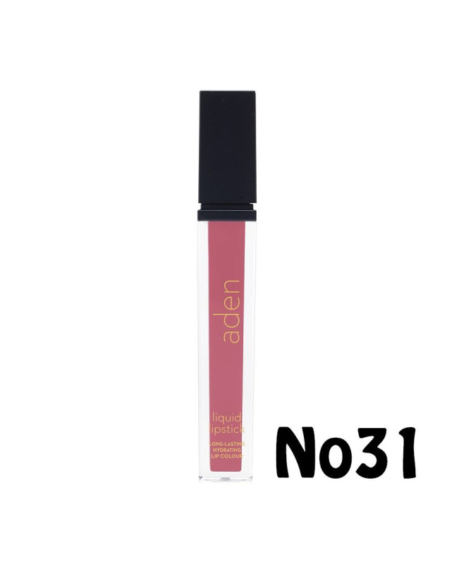 Aden Liquid Lipstick Ματ Υγρό Κραγιόν Μεγάλης Διάρκειας Νο31