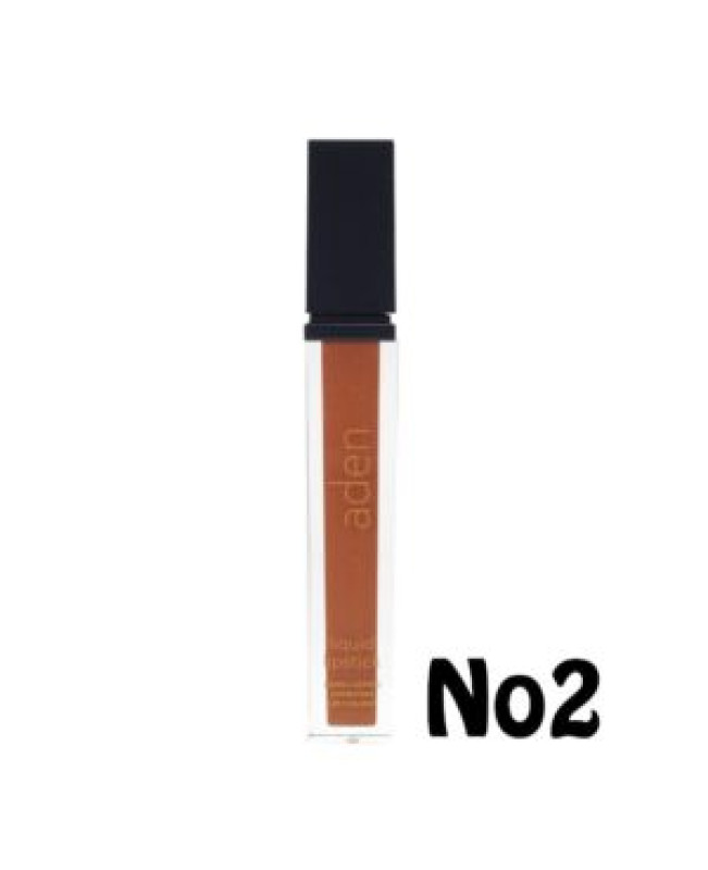 Aden Liquid Lipstick Ματ Υγρό Κραγιόν Μεγάλης Διάρκειας Νο2