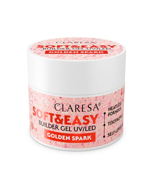 Gel Builder Soft & Easy Golden Spark  12gr