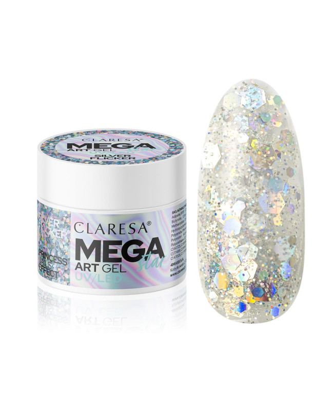 Mega Star Art Gel 10gr Silver